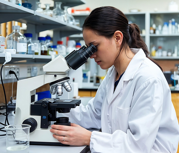 Researcher in laboratory